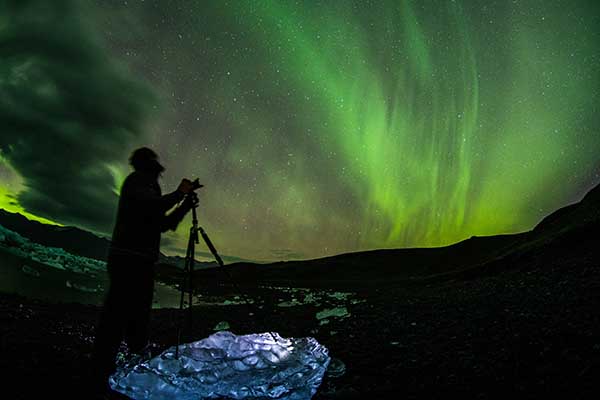 Aurores boréales à Reykjavík